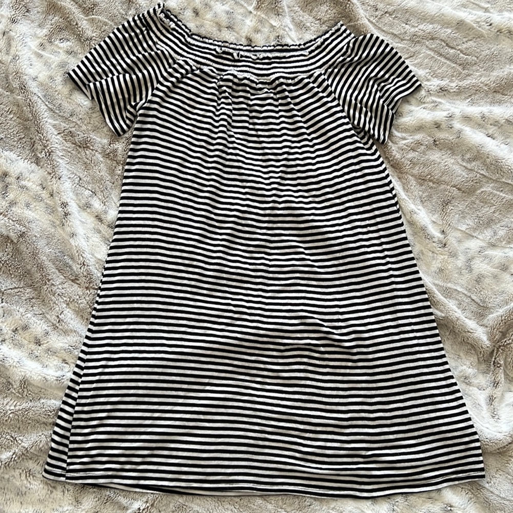 love, FiRE Women's Smocked Off Shoulder Dress